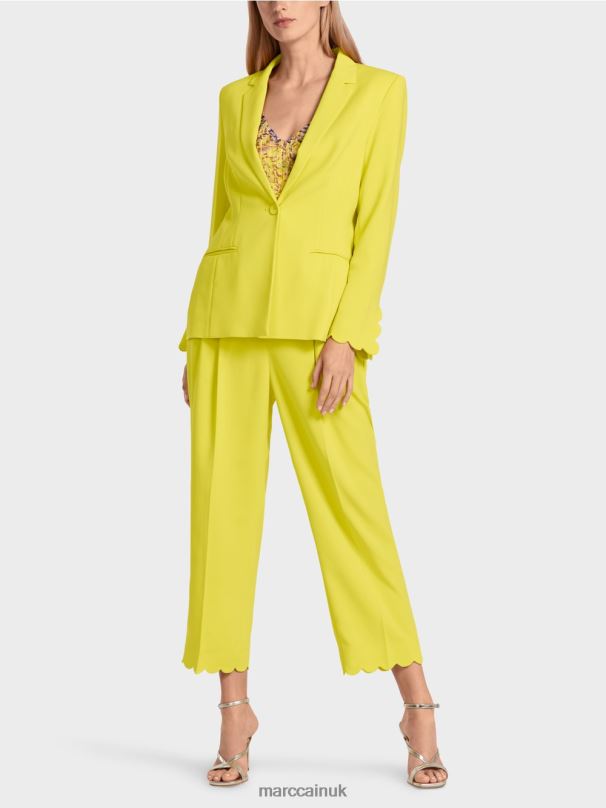Elegant blazer Marc Cain Lemon Green Clothing BZZNX185