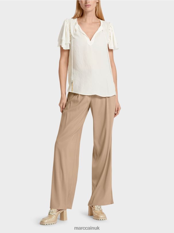 "Rethink Together" blouse-style top Marc Cain Off-White Clothing BZZNX951