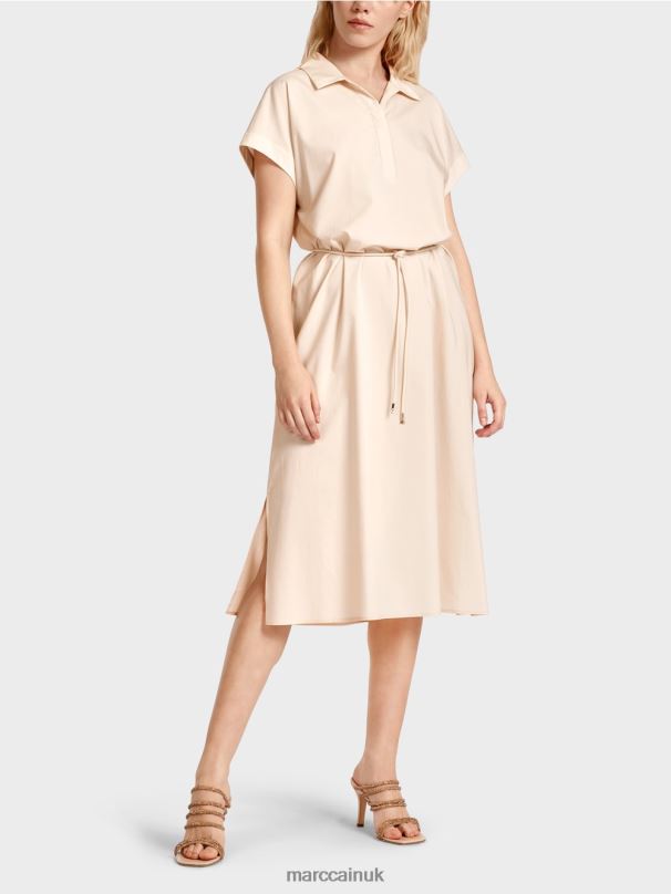 "Rethink Together" shirt dress Marc Cain Powder Tan Clothing BZZNX66
