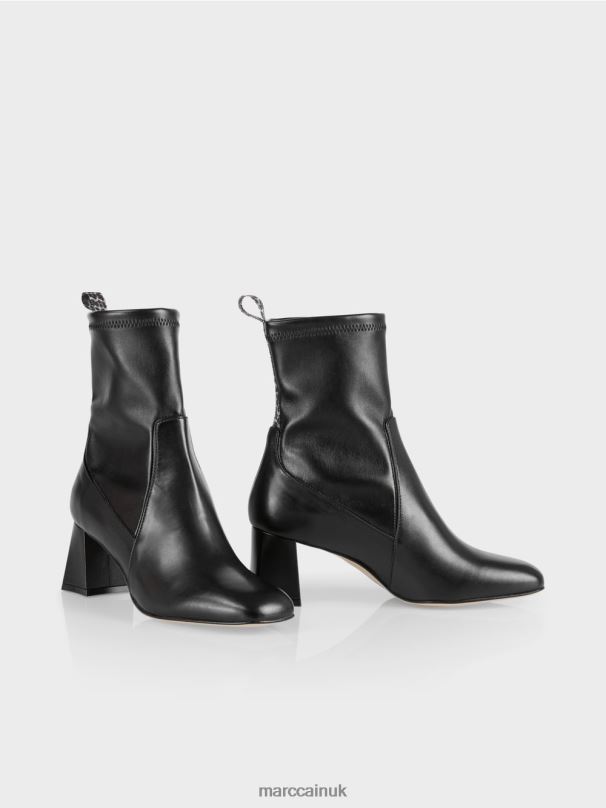Ankle boots with Leo detail Marc Cain Black Footwear BZZNX1578