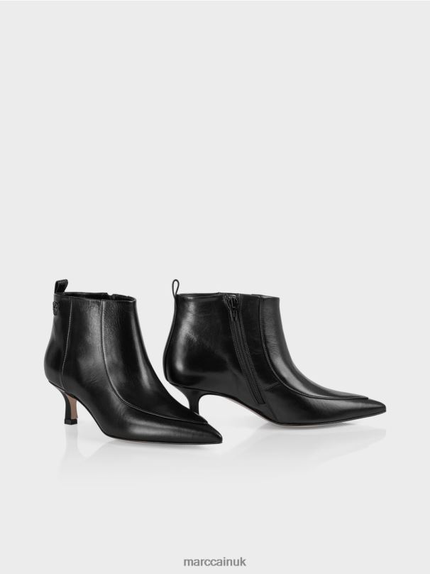 Ankle boots with pointed toe Marc Cain Black Footwear BZZNX1633