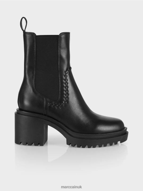 Chelsea ankle boots with block heel Marc Cain Black Footwear BZZNX1591