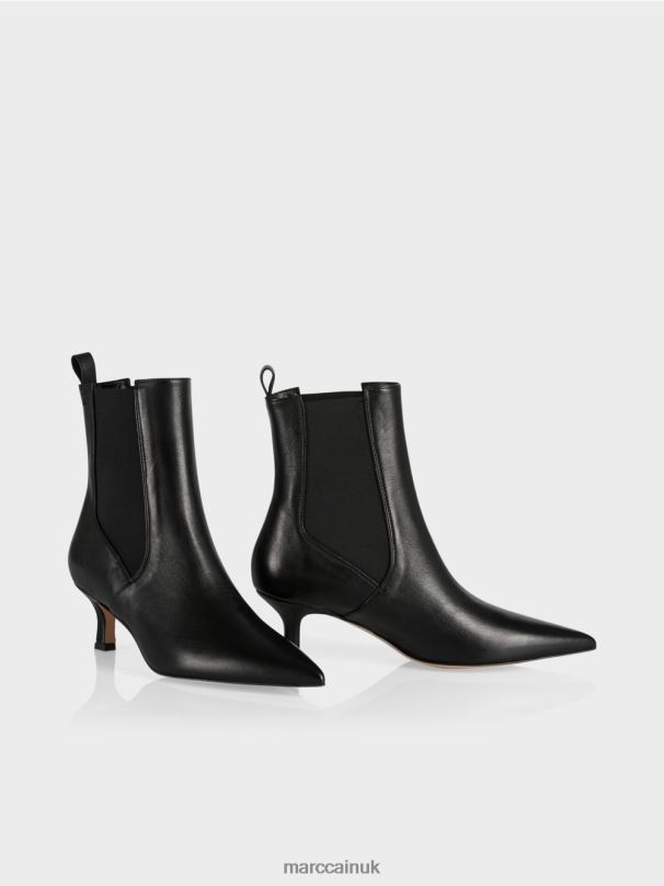 Lace ankle boots with insert Marc Cain Black Footwear BZZNX1572