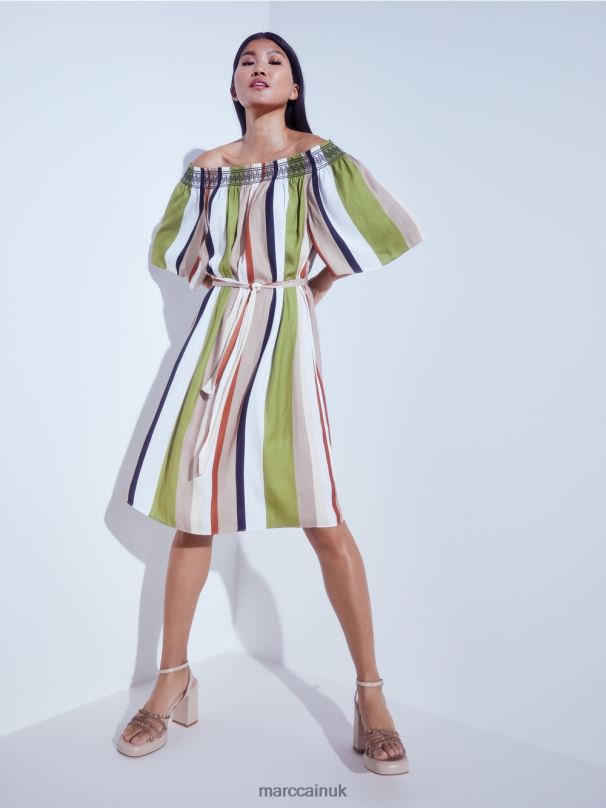 Feminine sandals with ankle straps Marc Cain Panna Cotta Footwear BZZNX1596