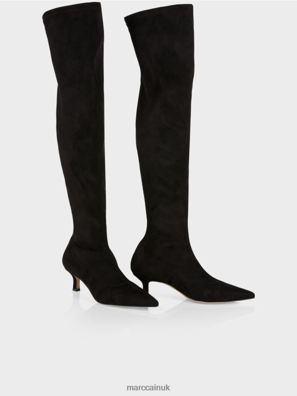 Overknees with kitten heels Marc Cain Black Footwear BZZNX1576