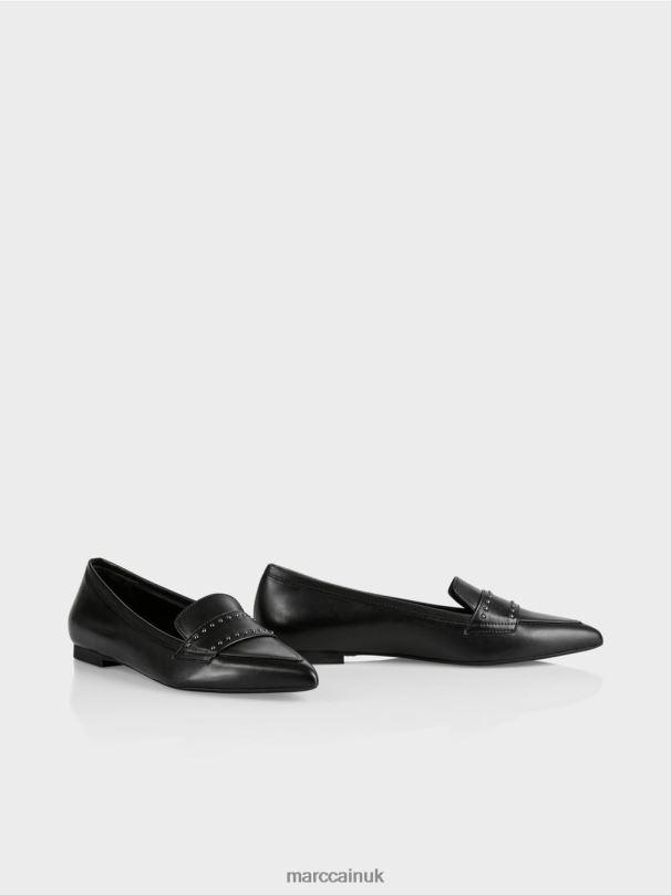 Ballerinas with rivets Marc Cain Black Footwear BZZNX1590