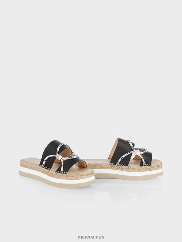 Adorned espadrilles Marc Cain Black Footwear BZZNX1617