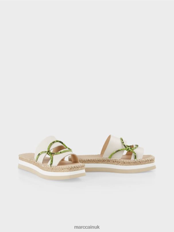 Adorned espadrilles Marc Cain Off-White Footwear BZZNX1604