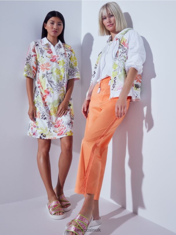 Contemporary sandals with MC lettering Marc Cain White Footwear BZZNX1603