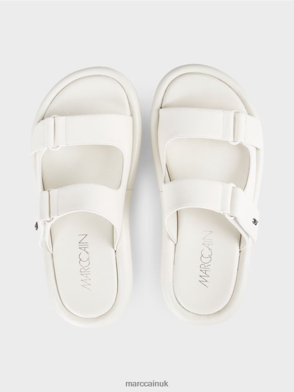 Sandals with a round sole Marc Cain Off-White Footwear BZZNX1613